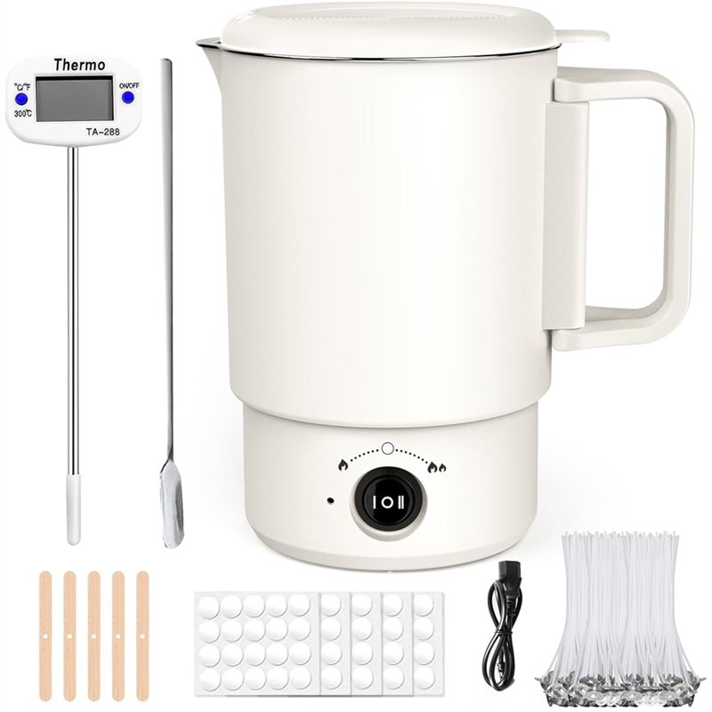 Candle Making Jars - Kit de olla eléctrica para derretir