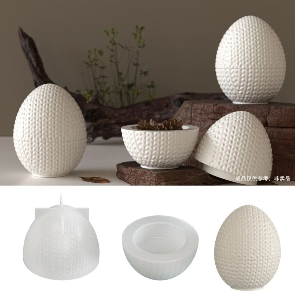 Candle Making Yarn - Molde de silicona ovalado con forma