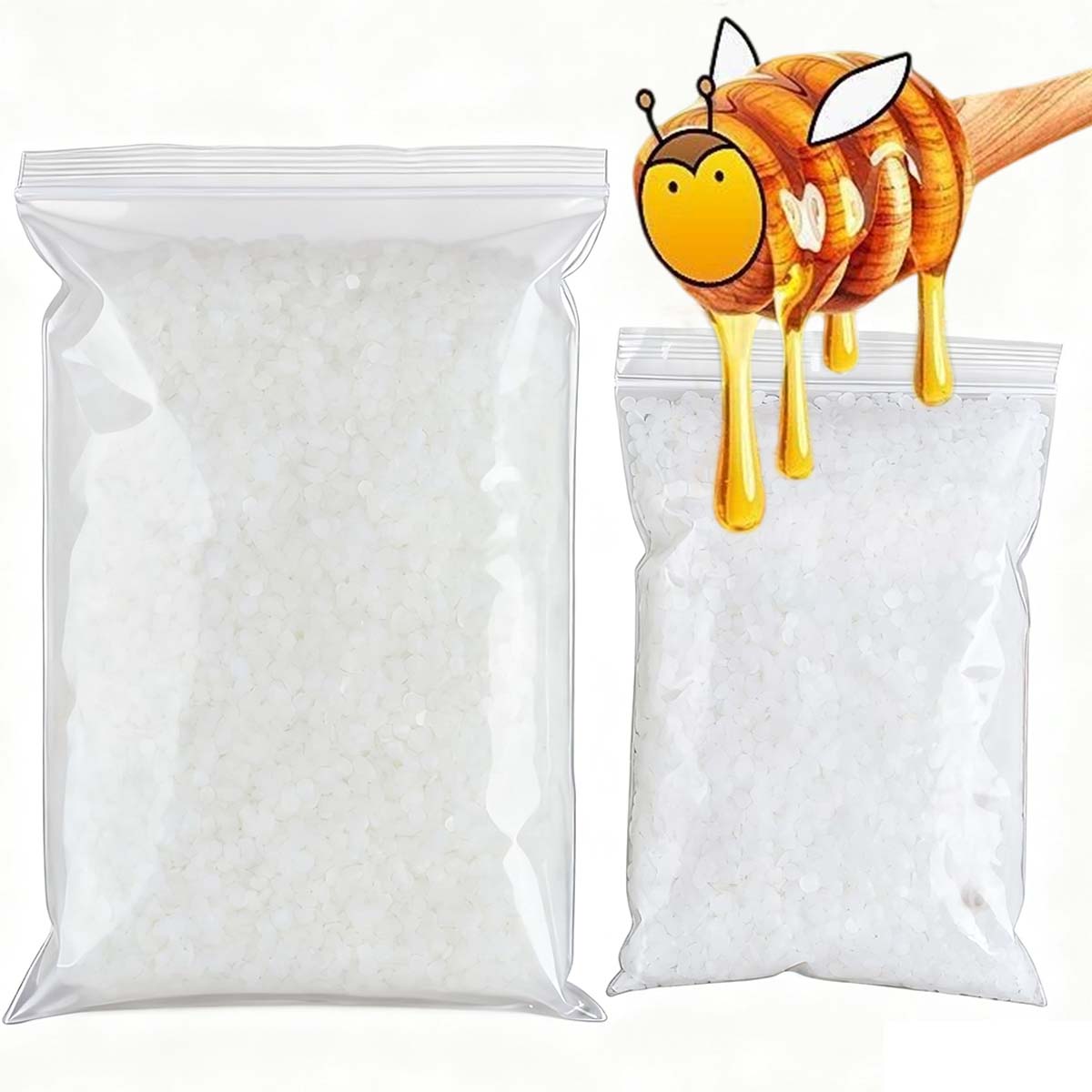 Candle Making Wax - Cera de abejas blanca de 200g-1000g,