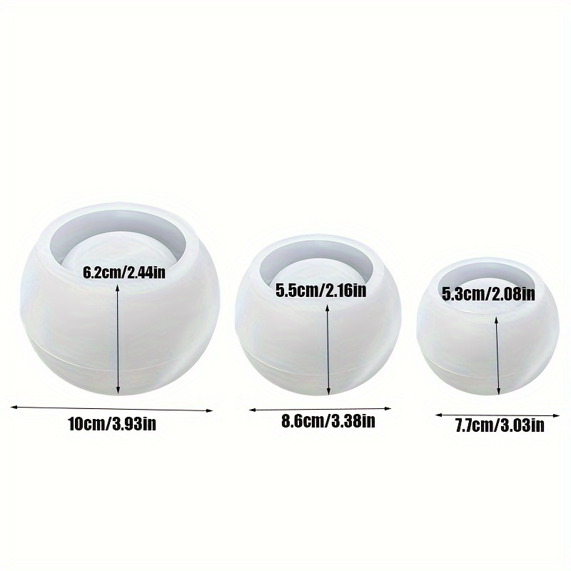 Candle Making Jars - Molde de silicona redondo para macetas