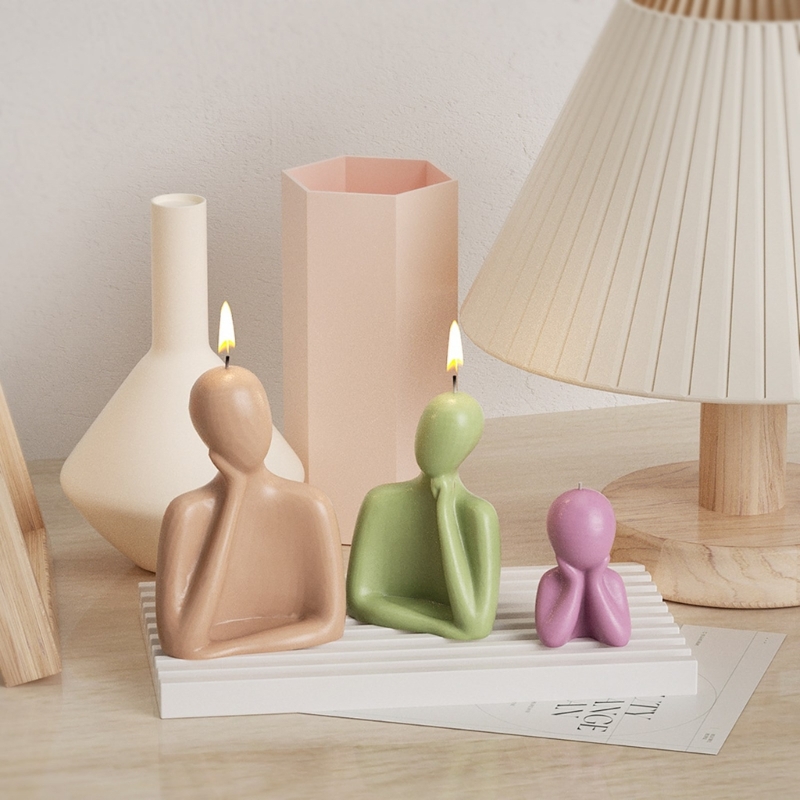 Candle Making Wax - Moldes de silicona para velas 3D,