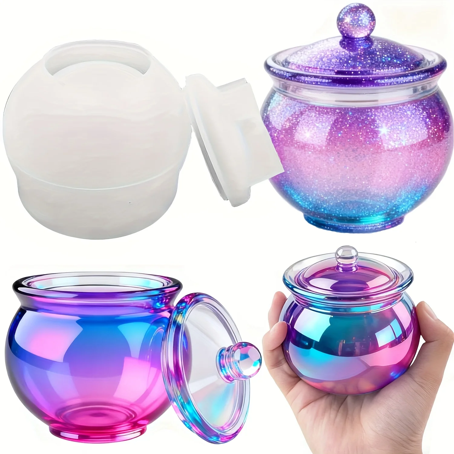 Candle Making Jars - 1 Juego de moldes redondos de