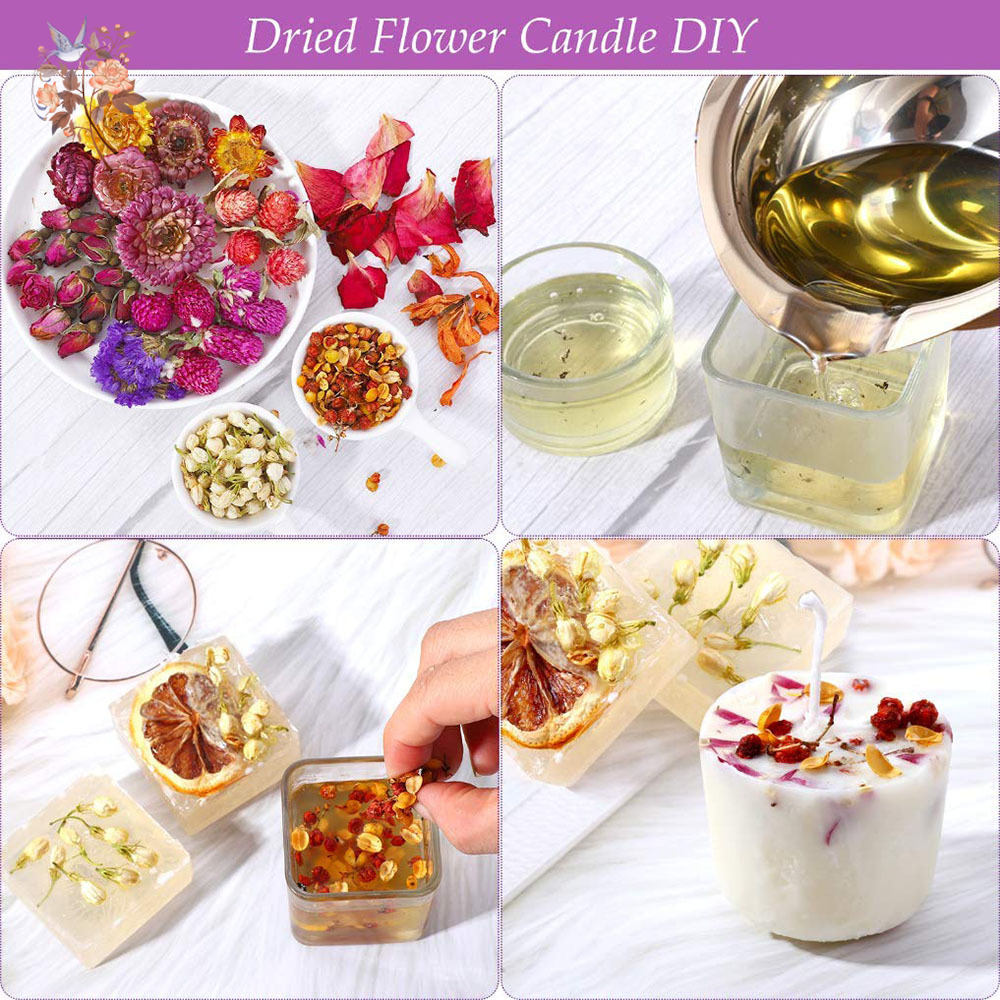 15 Bolsas de Flores Secas, Kit - Candle Making Bath reseña y precio