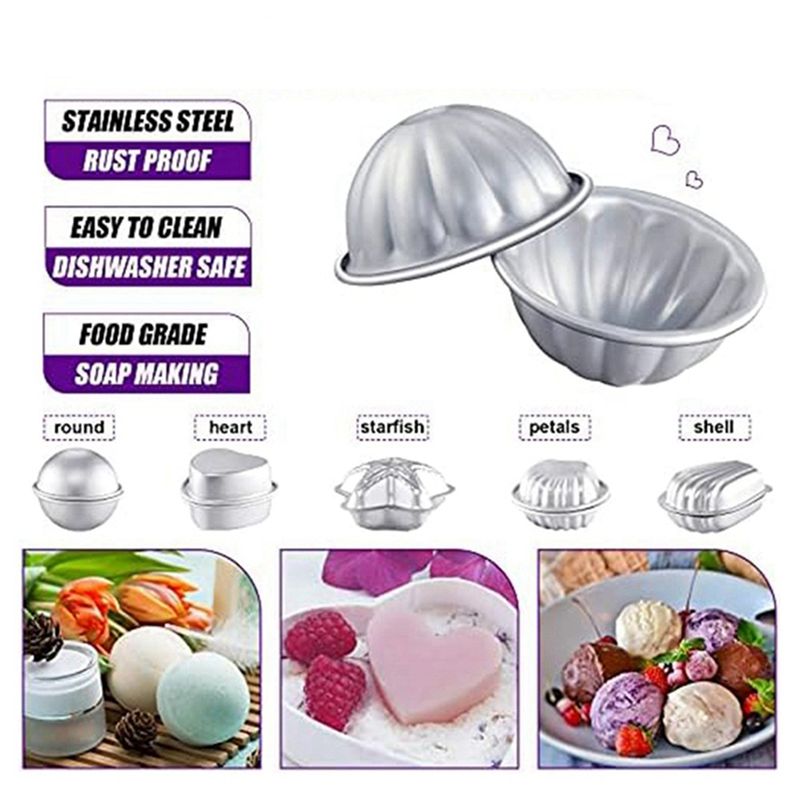ABKS-24 Piezas, 6 Formas, Mold - Candle Making Bath reseña y precio