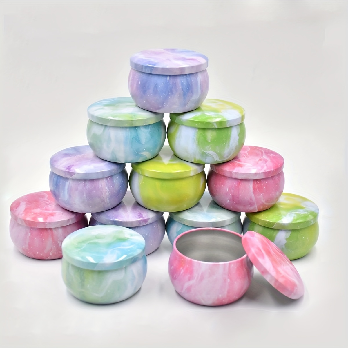 Frascos de metal vacíos con di - Candle Making Jars reseña y precio