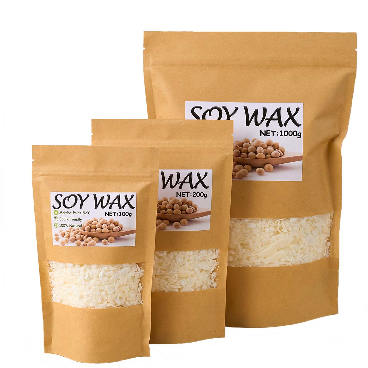 Cera de soja blanca pura de 1  - Candle Making Wax reseña y precio