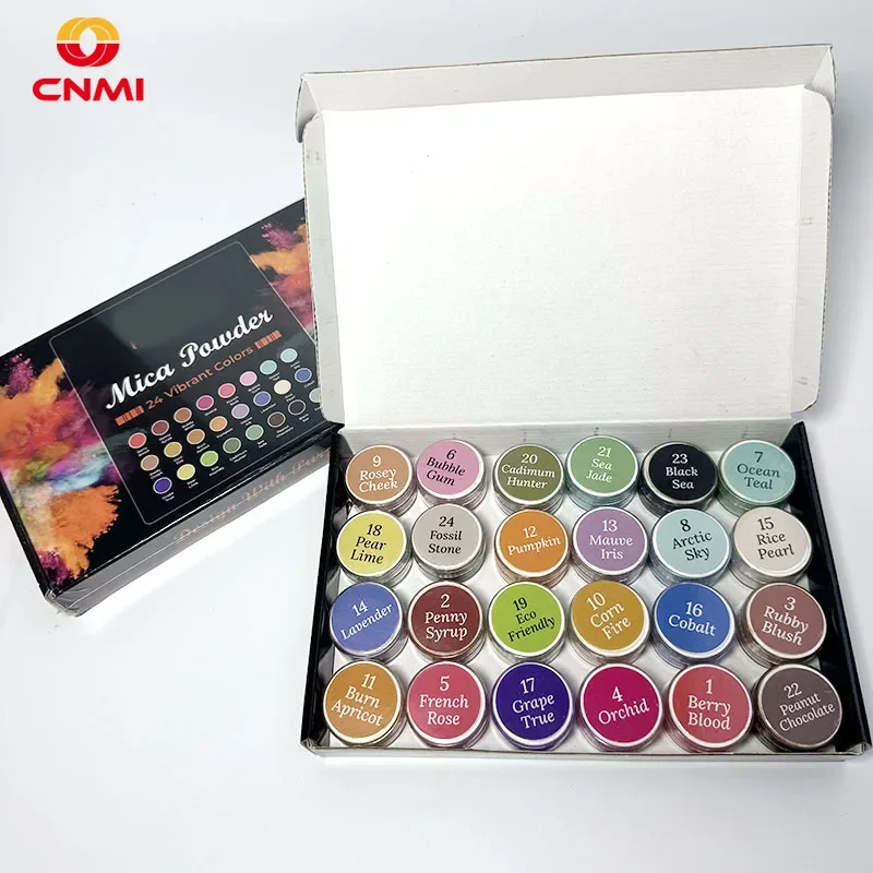 24 Colores, 6g, Polvo de Mica  - Candle Making Bath reseña y precio