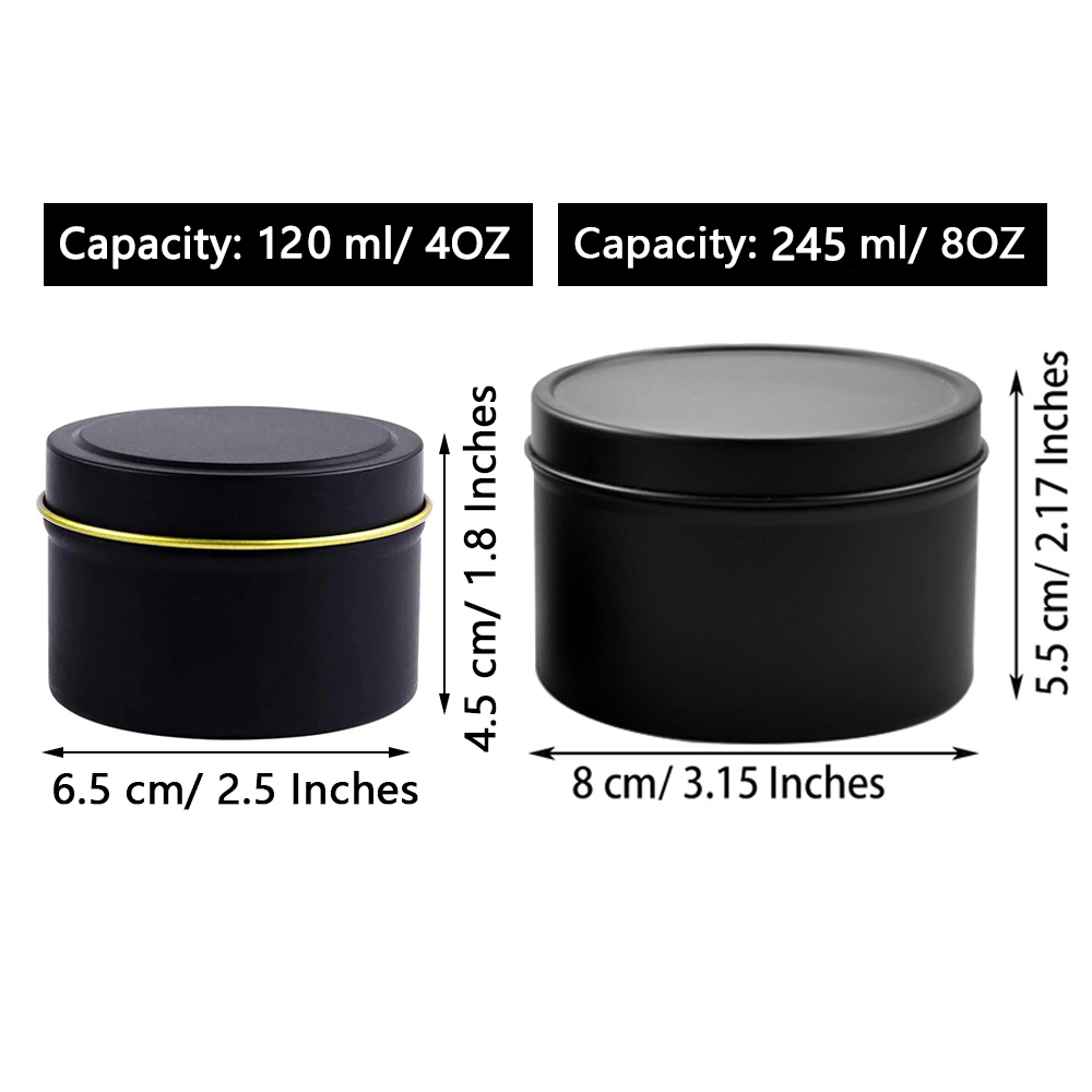 Latas de vela de 4oz/8oz con t - Candle Making Jars reseña y precio