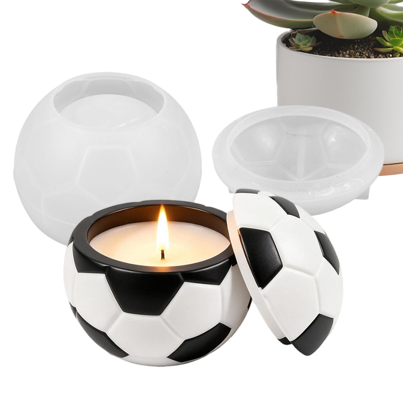 Molde de silicona para fútbol, - Candle Making Jars reseña y precio