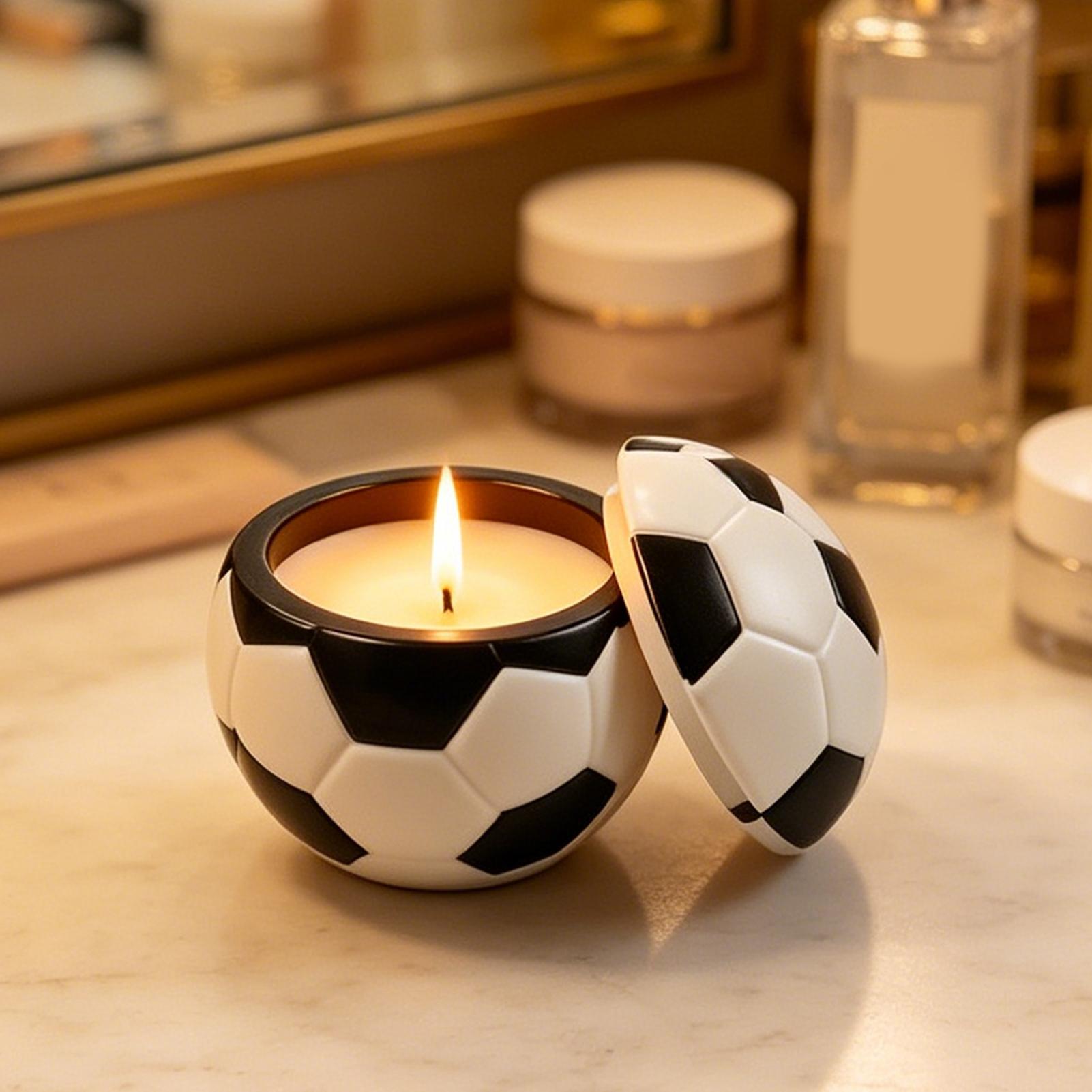 Molde de silicona para fútbol, - Candle Making Jars reseña y precio
